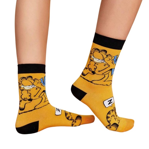 Disney Accessories - •Garfield • Graphic Unisex Novelty Crew Socks 3 for $21